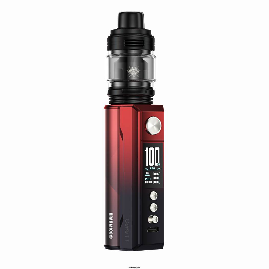 VOOPOO DRAG M100S συσκευή mod κόκκινο μαύρο 442P276 - VOOPOO Lietuva